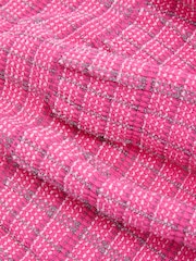Reiss Pink Shona 9-13 yrs Cotton Blend Checked Smocked Dress - Image 4 of 4