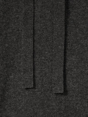Reiss Charcoal Charlie Wool-Cashmere Drawstring Hoodie - Image 7 of 7