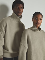 LES 100 CIEL Khaki Reiss | Les 100 Ciels Wool and Cashmere Jumper - Image 5 of 5