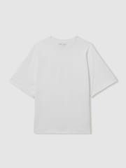 Weiß - LES 100 CIEL Reiss | Les 100 Ciels Cotton-Blend Jersey T-Shirt - Bild 2 von 4