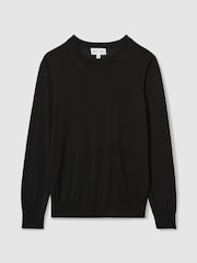 LES 100 CIEL Black Reiss | Les 100 Ciels Noble-Wool Long-Sleeve Jumper - Image 2 of 5