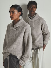 LES 100 CIEL Reiss | Les 100 Ciels Bouclé Jumper with Wool - Bild 6 von 6