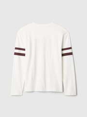 Gap White Athletic Graphic Crew Neck Long Sleeve T-Shirt (4-13yrs) - Image 2 of 3
