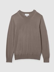 LES 100 CIEL Dark Mink Reiss | Les 100 Ciels Noble-Wool Long-Sleeve Jumper - Image 2 of 7