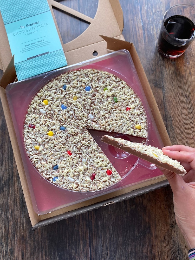The Gourmet Chocolate Pizza Co Jellybean Jumble 10 Inch Chocolate Pizza - Image 1 of 3