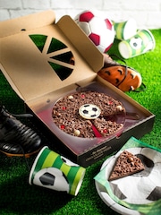 The Gourmet Chocolate Pizza Co Football Blue 7 Inch Chocolate Pizza - Image 1 of 2