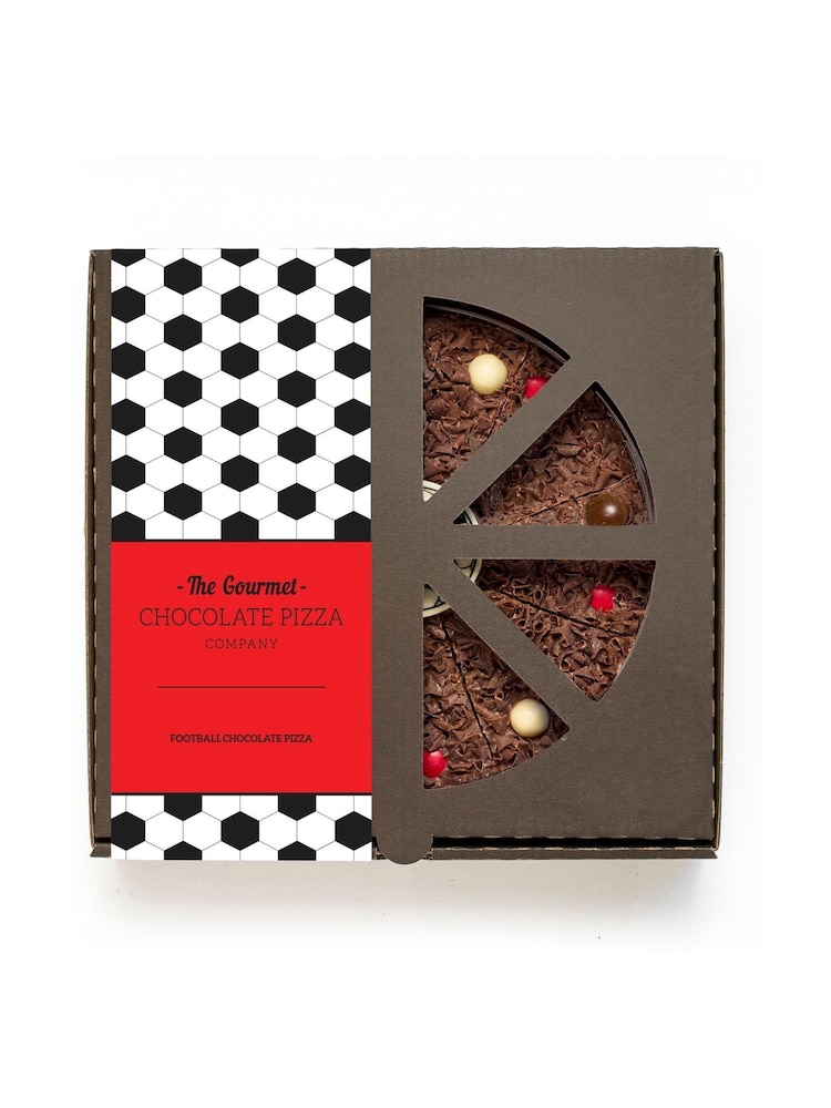The Gourmet Chocolate Pizza Co Football Blue 7 Inch Chocolate Pizza - Image 2 of 2