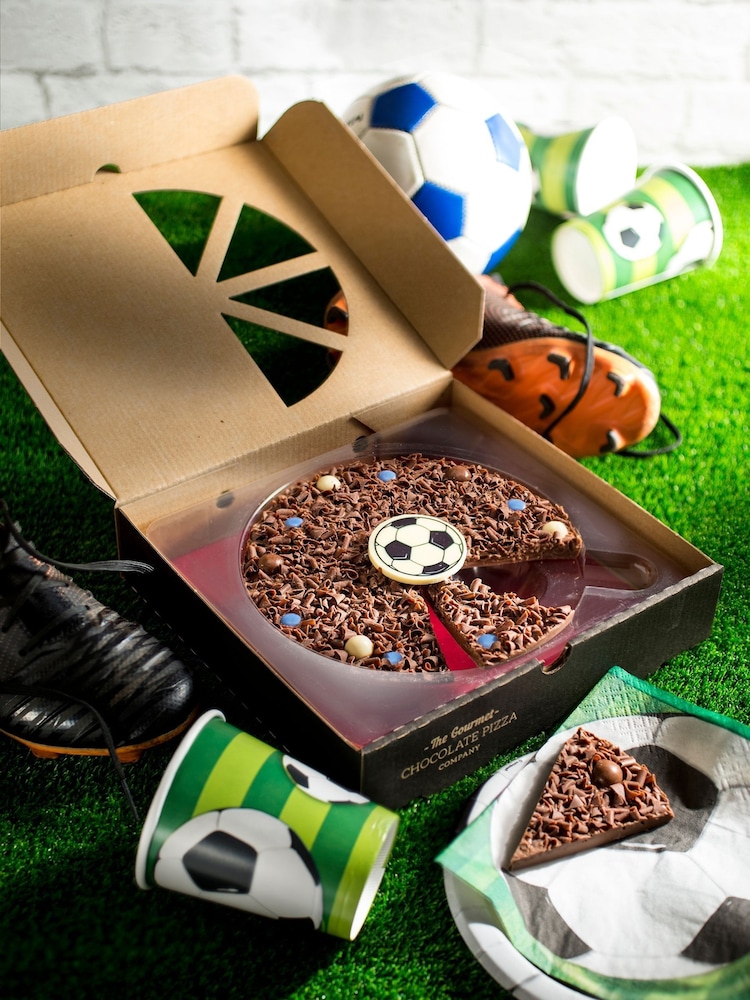 The Gourmet Chocolate Pizza Co Football Red 7 Inch Chocolate Pizza - Image 1 of 2