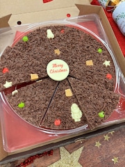 The Gourmet Chocolate Pizza Co Christmas 10 Inch Chocolate Pizza - Image 1 of 4