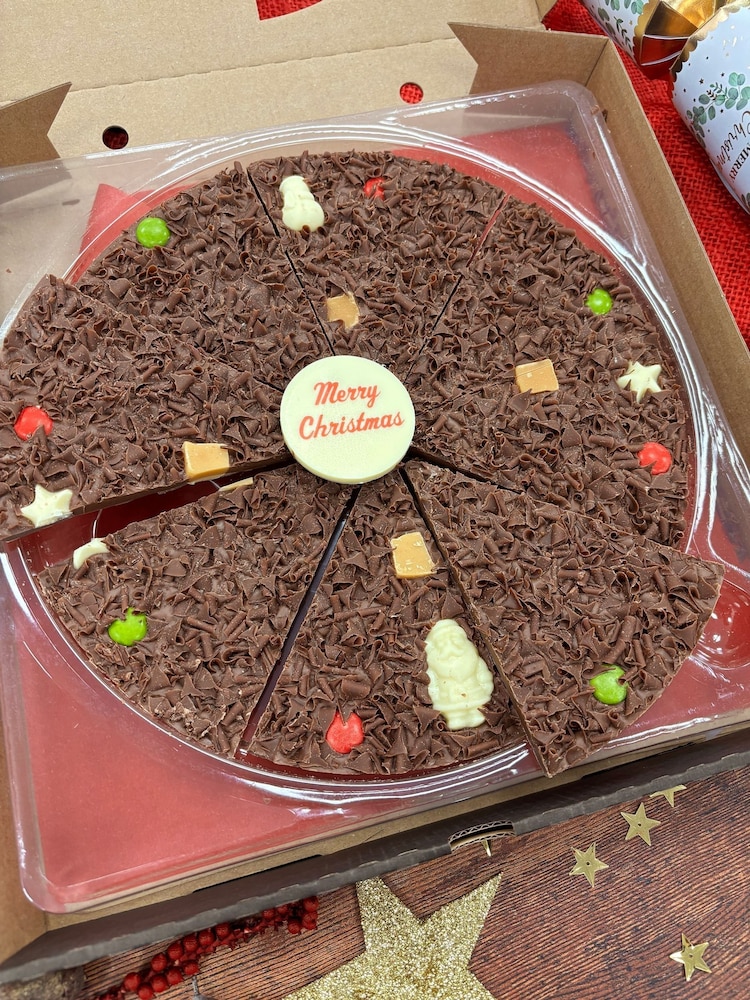 The Gourmet Chocolate Pizza Co Christmas 10 Inch Chocolate Pizza - Image 1 of 4