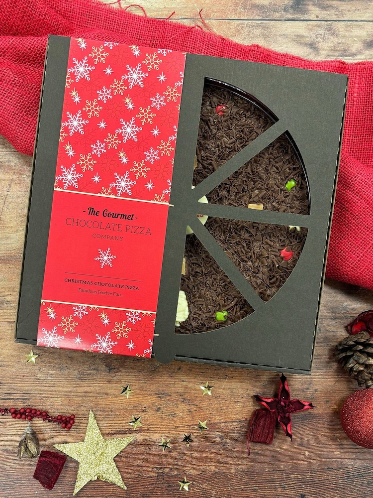 The Gourmet Chocolate Pizza Co Christmas 10 Inch Chocolate Pizza - Image 4 of 4