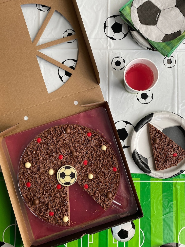 The Gourmet Chocolate Pizza Co Football Red 10 inch Chocolate Pizza - Image 1 of 3
