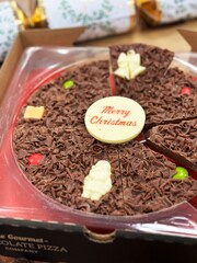 The Gourmet Chocolate Pizza Co Christmas 7 Inch Chocolate Pizza - Image 1 of 4