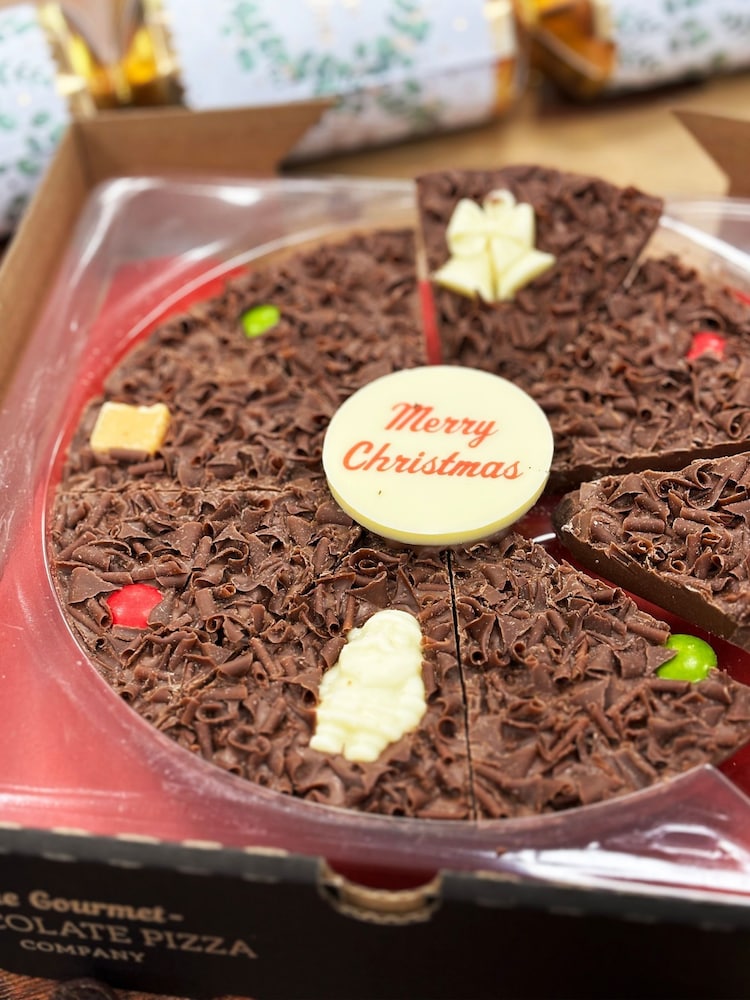 The Gourmet Chocolate Pizza Co Christmas 7 Inch Chocolate Pizza - Image 1 of 4