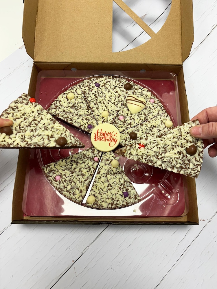 The Gourmet Chocolate Pizza Co Happy Birthday for Her 10inch Chocolate Pizza - Image 1 of 3