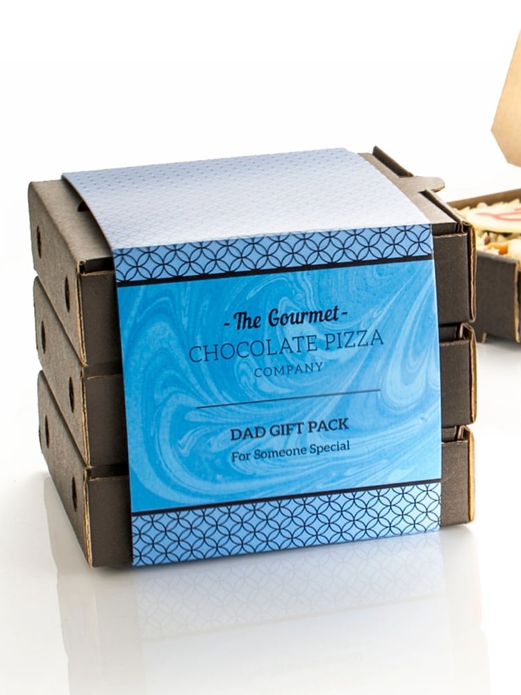 The Gourmet Chocolate Pizza Co Mini Pizza DAD Gift Pack - Image 2 of 2