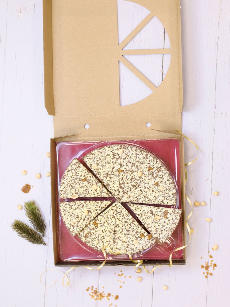 The Gourmet Chocolate Pizza Co Gone Nuts 10Inch Chocolate Pizza - Image 1 of 2