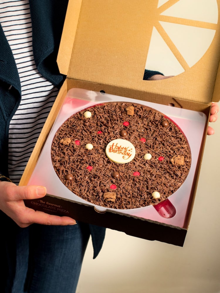 The Gourmet Chocolate Pizza Co Next Exclusive Happy Birthday 10 Inch Pizza - Image 1 of 3