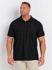 BadRhino Big & Tall Black Pique Polo Shirt - Image 1 of 3