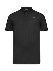 BadRhino Big & Tall Black Pique Polo Shirt - Image 2 of 3
