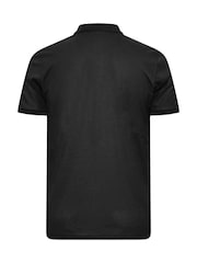 BadRhino Big & Tall Black Pique Polo Shirt - Image 3 of 3