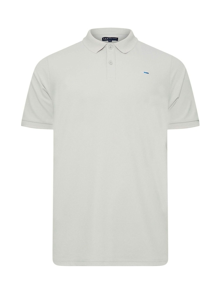رمادي - BadRhino Big & Tall Pique Polo Shirt - صورة 2 من 3