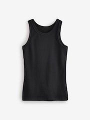 Black/White High Neck Vests 2 Pack - Image 7 of 10