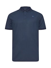 BadRhino Big & Tall Navy Blue Pique Polo Shirt - Image 2 of 3