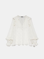 Mint Velvet Cream Broderie Anglaise Blouse - Image 3 of 4
