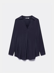 Mint Velvet Blue Long Sleeved Shirt - Image 3 of 4