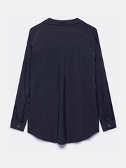 Mint Velvet Blue Long Sleeved Shirt - Image 4 of 4