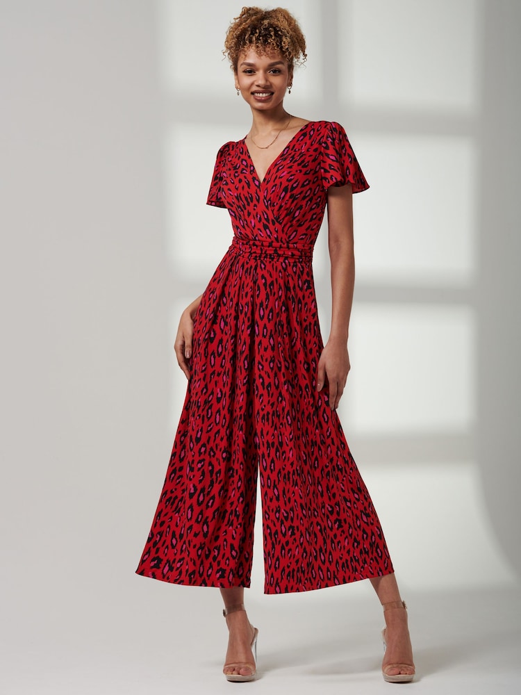 Jolie Moi Jumpsuit mit Animalprint und Hosenrock - Bild 1 von 6