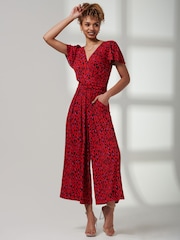 Jolie Moi Jumpsuit mit Animalprint und Hosenrock - Bild 4 von 6