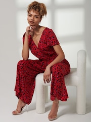 Jolie Moi Jumpsuit mit Animalprint und Hosenrock - Bild 6 von 6