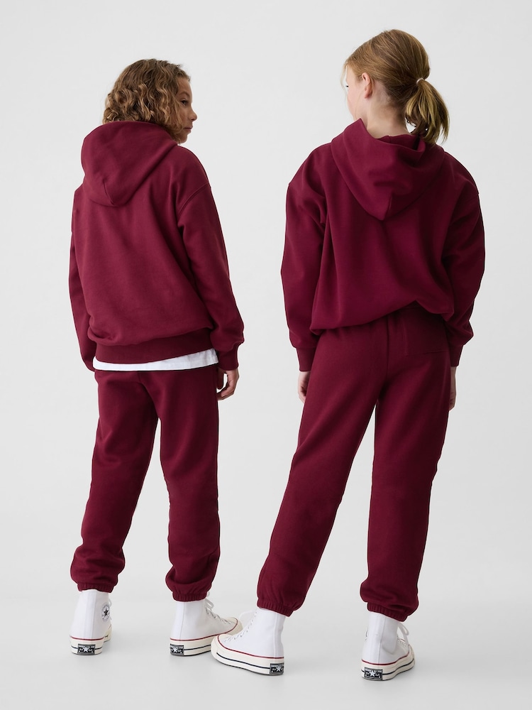 Bordeauxrood - Gap Athletic hoodie met logo (4 - 13 jr) - Image 2 of 5