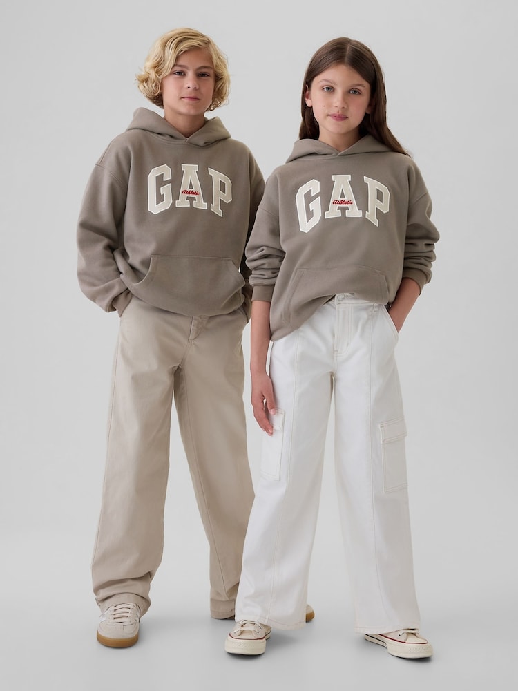 Gap Brown Athletic Logo Hoodie (4-13yrs) - Image 1 of 5