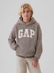 Gap Brown Athletic Logo Hoodie (4-13yrs) - Image 3 of 5