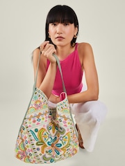 Accessorize Natural Mirror Embroidered Shoulder Bag - Image 4 of 4