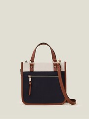 Accessorize Blue Mini Colour Block Handheld Bag - Image 1 of 3