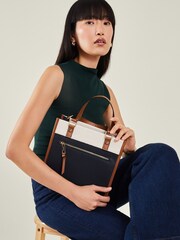 Accessorize Blue Mini Colour Block Handheld Bag - Image 3 of 3