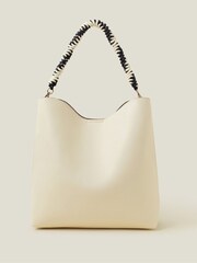 Accessorize Cream Rope Strap Shoulder Bag - Image 2 of 3