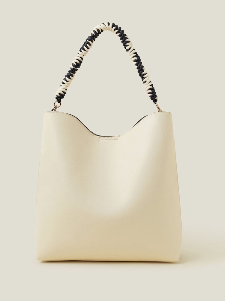 Accessorize Cream Rope Strap Shoulder Bag - Image 2 of 3