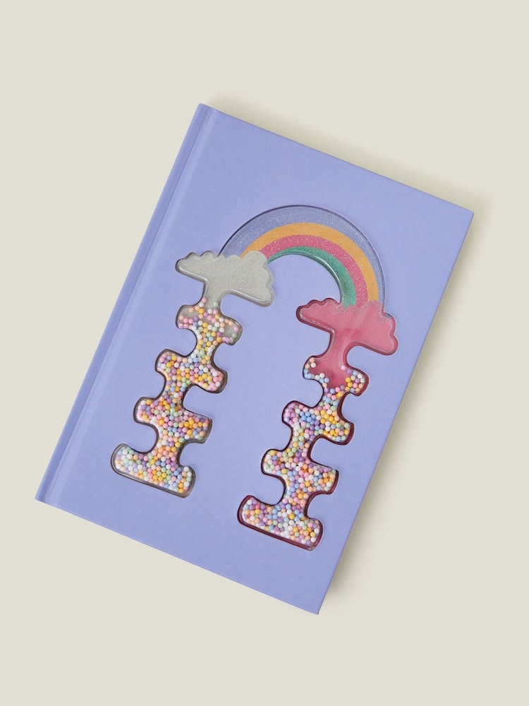 Angels By Accessorize Blue Girls Rainbow Shakey Notebook - Image 1 of 2