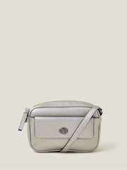 Accessorize Silver Small Twist Lock Crossbody Bag - Image 1 of 4