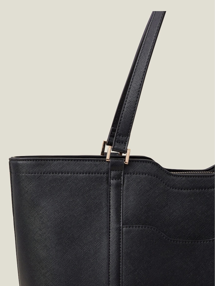 Accessorize Black Laptop Tote Bag - Image 2 of 2
