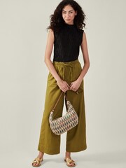 Accessorize Natural Embroidered Scoop Cross-Body Bag - Image 3 of 3