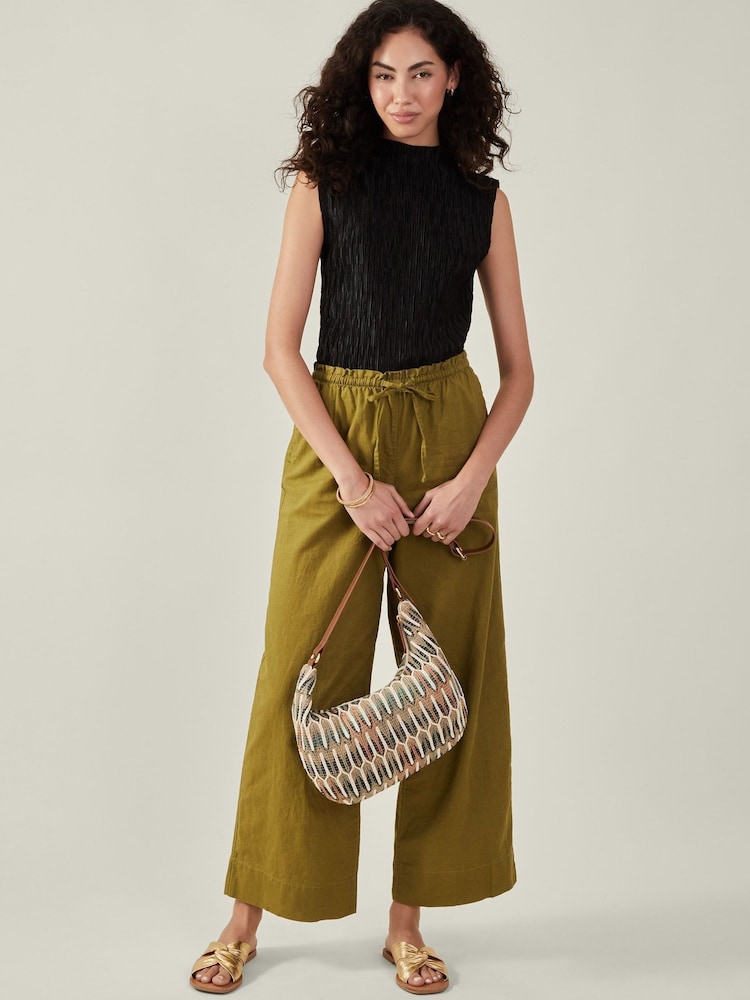 Accessorize Natural Embroidered Scoop Cross-Body Bag - Image 3 of 3
