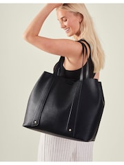 Accessorize Black Large Shoulder Bag - Image 1 of 3