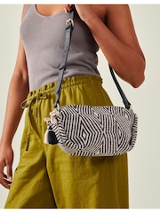 Accessorize Blue Geometric Cross-Body Bag - Image 1 of 3