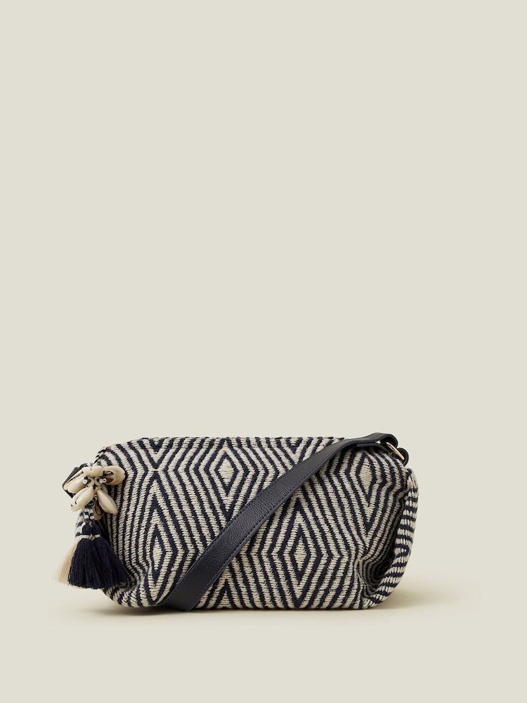 Accessorize Blue Geometric Cross-Body Bag - Image 2 of 3